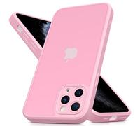 Mootobo Coque iphone 11 Pro 5,8 Pouces Protection Antichoc Militaire, Dos Mat Anti-Traces de Doigts, Protection renforcée de l'appareil Photo(Rose)