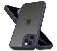 Mootobo Coque iphone 11 Pro Max 6,5 Pouces Protection Antichoc Militaire, Dos Mat Anti-Traces de Doigts, Protection renforcée de l'appareil Photo(Violet foncé)