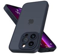 Mootobo Coque iphone 12 Pro Max (6,7 Pouces) Protection Antichoc Militaire, Dos Mat Anti-Traces de Doigts, Protection renforcée de l'appareil Photo - Bleu Profond