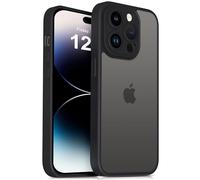 Mootobo Coque iPhone 14 Pro Max avec Protection d'objectif, Protection Antichoc de qualité Militaire, Coque arrière Mate Fine et Anti-Rayures, 6,7 Pouces, Noir