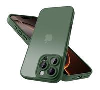 Mootobo Coque iphone 16 Pro Max (6,7 Pouces), Protection Antichoc Militaire, Dos Mat Anti-Traces de Doigts, Protection renforcée de l'appareil Photo (Vert foncé)