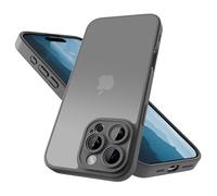 Mootobo Coque iphone 16Pro(6,3 Pouces), Protection Antichoc Militaire, Dos Mat Anti-Traces de Doigts, Protection renforcée de l'appareil Photo (Gris)
