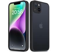 Mootobo Coque pour iPhone 14 Plus avec Objectif d'appareil Photo, Protection complète, Protection Contre Les Chutes de 3 m de qualité Militaire, Dos Mat Anti-Traces de Doigts, 6,7 Pouces - Noir