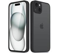 Mootobo Coque pour iPhone 15 Plus avec Objectif d'appareil Photo, Protection Anti-Chute de qualité Militaire jusqu'à 3 m, Dos Mat Anti-Traces de Doigts, 6,7 Pouces - Noir