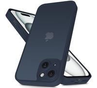 Mootobo Coque pour iPhone 15 Plus avec Objectif d'appareil Photo, Protection Anti-Chute de qualité Militaire de 3 m, Dos Mat Anti-Traces de Doigts, 6,7 Pouces - Bleu Profond