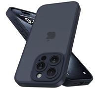 Mootobo Coque pour iPhone 15 Pro Max avec Objectif d'appareil Photo, Protection Anti-Chute de qualité Militaire de 3 m, Dos Mat Anti-Traces de Doigts, 6,7 Pouces - Bleu Profond