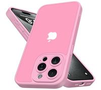 Mootobo Coque pour iPhone 15 Pro Max avec Objectif d'appareil Photo, Protection complète, Protection Contre Les Chutes de 3 m, qualité Militaire, Dos Mat Anti-Traces de Doigts, 6,7 Pouces - Rose