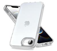Mootobo Coque pour iPhone 16e, protection antichoc de qualité militaire, coque arrière translucide givrée, anti-traces de doigts pour iPhone 16e 6,1" - Transparent