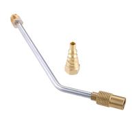 MOOTVGOO Adaptateur coudé au propane amélioré de 25,4 cm, adaptateur de propane mâle évasé de 0,95 cm avec raccords rapides de 6,35 mm pour barbecue Blackstone de 43,2 cm et 55,9 cm