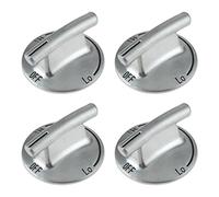 MOOTVGOO Lot de 4 boutons de brûleur de table de cuisson 7733P410-60 en plastique chromé pour Maytag, Magic Chef, JennAir, KitchenAid, remplace 74007733, AP5668987, PS2375871, AP6011505