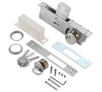 MOOTVGOO Storefront Serrure à mortaiser pour porte commerciale, pêne dormant pivotant et cylindre en laiton massif avec clé et bouton à clé tournante pour portes d'entrée de vitrine, distance de 3,8