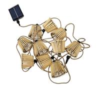 Guirlande Solaire D'extérieur À Batterie L8m Marron Marron