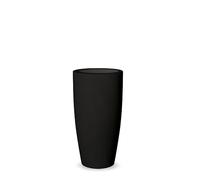 MOOVERE Pot de Fleurs en Couleur Opaque en polyéthylène, décoration Jardin, terrasse, Maison (Noir, 70)