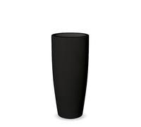 MOOVERE Pot de Fleurs en Couleur Opaque en polyéthylène, décoration Jardin, terrasse, Maison (Noir, 90)