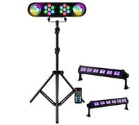 Mooving Light & Sound - Pack Lumière Portique LEDBAR-ASTRO-RC - 2 Barres Lumière noire UV LED-UVBAR6 - Soirée Ambiance Dj Bar Discothèque