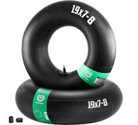 MOOVMOOV 2 Chambres à air 19x7-8 | Compatible Pneus 18x6.50 à 19x7-8 pouces - Taille universelle Valve Droite TR13 - Pour Tondeuses à Gazon, Camionnettes, Tracteurs, Golf Cars, Autres