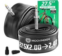 MOOVMOOV Chambre à Air 27.5 Pouces (Valve Presta) - pour Pneus 27.5x2.0 jusqu'à 27.5x2.40 (ETRTO de 47-584 à 64-584) - Lot de 2 - pour Vélo, VTT et Gravel
