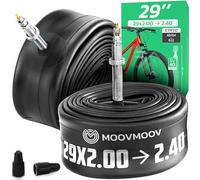MOOVMOOV Chambre à Air 29 Pouces - pour Pneus de Vélo et VTT 29x2.0, 29x2.10, 29x2.125, 29x2.15, 29x2.20, 29x2.25, 29x2.30, 29x2.35 et 29x2.40 - ETRTO de 48 à 64-622 - Valve Presta - Lot de 2