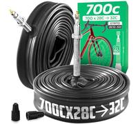 MOOVMOOV Chambre à Air 700 (28 Pouces) - pour Pneus 28-622 (700x28C) ; 30-622 (700x30C) et 32-622 (700x32C) - Valve Presta 60 mm - Lot de 2 - Vélo de Route et de Course