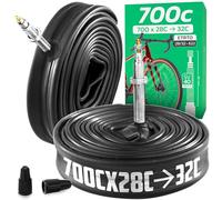 MOOVMOOV Chambre à Air 700 (28 Pouces) - pour Pneus 28-622 (700x28C) ; 30-622 (700x30C) et 32-622 (700x32C) - Valve Presta 40 mm - Lot de 2 - Vélo de Route et de Course