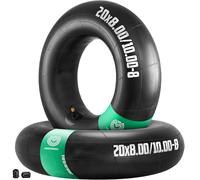 MoovMoov Chambre à Air pour pneus 20x8.00-8, 20x8.50-8 et 20x10.00-8 - Pour Tondeuse Autoportée, Tracteur Tondeuse, Buggy et Quad - Lot de 2