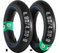 MoovMoov Chambre à Air pour Pneus 4.00-8 et 4.80/4.00-8 - Pour Brouette, Chariot et Remorque - Jante 8 pouces - Lot de 2