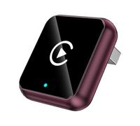 MOOWI 2 en 1 Carplay Voiture pour Mitsubishi Eclipse Cross 2018-2024, CarPlay et Android Auto sans Câble Reconnexion Auto Commande Vocale,A Red