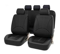 MOOWI Cuir Ensembles De Housses Siège Voiture pour Porsche Cayenne 2002-2023, 5 Places Confortables Et Respirant Quatre Saisons Protection Couvre Sieges Protecteurs de Siège Auto,Blackstyle