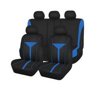 MOOWI Ensembles de Housses Siège Voiture pour Dodge Magnum Neon Charger Challenger Durango Viper, Doux Respirantes Confortables Protection 4 Saisons,C Blue