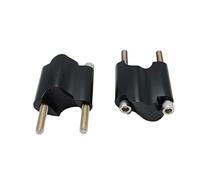 MOOWI rehausseur de Guidon pour Harl&EY Sportster XL 1200X 48 2010-2022 Moto CNC 2 "Rise Guidon Riser 1" Barre rehausser Bloc Extension Noir/Chrome (Color : Riser Extension1)