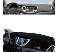 MOOWI Voiture Couverture de Tableau de Bord Tapis en Flanelle pour Hyundai Tucson 2015 2016 2017 2018, Housse Protection Instrument Console Centrale avec Support Antidérapant,Black