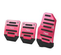 MOOWI Voiture Pédales Couvre pour Alfa Romeo 147 156 159 166 Mito, Antidérapant Antirouille Repose Pieds Performance Pedals Aluminium Couvre-pédale d'accélérateur et de Frein,Red