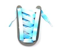 Mooybay 1 paire de lacets plats arc-en-ciel noirs et blancs de 1,2 cm de large, lacets décontractés, adaptés aux chaussures de sport pour hommes et femmes,140 cm