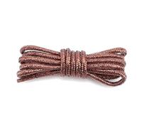 Mooybay 1 paire de lacets ronds à paillettes, largeur 4 mm, adaptés aux chaussures de sport et en cuir, accessoires de remplacement durables,120 cm