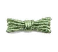 Mooybay 1 paire de lacets ronds à paillettes métalliques de 4 mm de large, lacets en soie dégradé arc-en-ciel pour chaussures de sport et de loisirs,160 cm