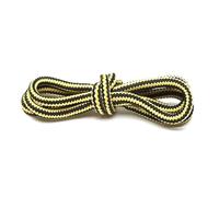 Mooybay 1 paire de lacets ronds rayés bicolores de 4 mm de large, lacets de couleur polyester, accessoires de chaussures durables,150 cm