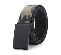 Mooybay Ceinture camouflage pour homme, 3 cm de large, ceinture tactique militaire en toile, bandoulière durable et réglable.,125