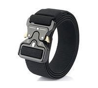 Mooybay Ceinture tactique en nylon à dégagement rapide, en toile souple, accessoire de sport militaire d'extérieur pour hommes et femmes, tissé durable,125
