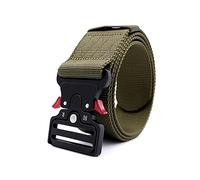 Mooybay Ceinture tactique militaire en nylon de 5 cm de large, ceinture en toile tissée à dégagement rapide pour homme, adaptée à l'entraînement en extérieur,135