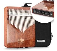 MOOZICA EQX Série 21 touches Professionnel Kalimba, micro piézo intégré piano à pouce 21 touches avec contrôle de l'effet de chœur et de retard, Kalimba électro-acoustique professionnel (K21EQX)