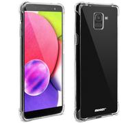 Moozy Coque Silicone Transparente pour Samsung J6, Galaxy J6 2018 - Anti Choc Crystal Clear Case Cover Étui de Flexible Souple TPU
