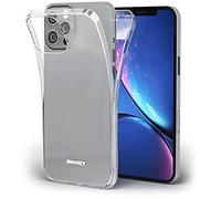 Moozy Coque Intégrale pour iPhone 12 Pro Max Transparente Silicone Antichoc - 360 Degres Protection Avant et Arriére Etui Housse Case