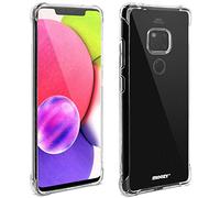 Moozy Coque Silicone Transparente pour Huawei Mate 20 - Anti Choc Crystal Clear Case Cover Étui de Flexible Souple TPU