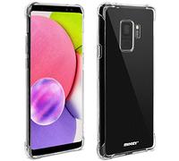 Moozy Coque Silicone Transparente pour Samsung S9 - Anti Choc Crystal Clear Case Cover Étui de Flexible Souple TPU
