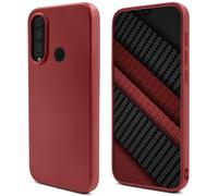 Moozy Lifestyle. Conçue pour Huawei P30 Lite, Vintage Pink - Coque en silicone liquide avec finition mate et doublure en microfibre douce