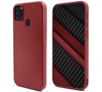 Moozy Lifestyle. Coque conçue pour Samsung A21s, rose vintage - Coque en silicone liquide avec finition mate et doublure en microfibre douce.
