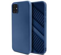 Moozy Lifestyle. Coque conçue pour Samsung A51, bleu nuit - Coque en silicone liquide avec finition mate et doublure en microfibre douce.