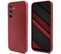 Moozy Lifestyle. Coque en silicone pour Samsung A34 5G, rose vintage - Coque légère en silicone liquide avec finition mate et doublure en microfibre douce, coque en silicone de qualité supérieure