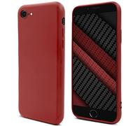 Moozy Lifestyle. Coque pour iPhone SE 2020, iPhone 8 et iPhone 7, Rose Vintage - Case en Silicone avec Finition Mate et Doublure en Microfibre Douce