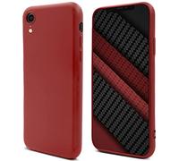 Moozy Lifestyle. Coque pour iPhone XR, Rose Vintage - Case en Silicone Liquide avec Finition Mate et Doublure en Microfibre Douce